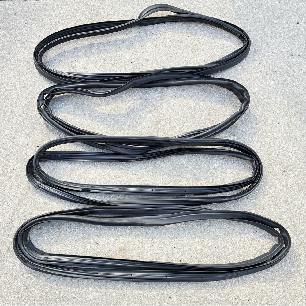 00-08 Jaguar S-Type Door Weather Stripping Seal Set of 4 Front Back Left & Right